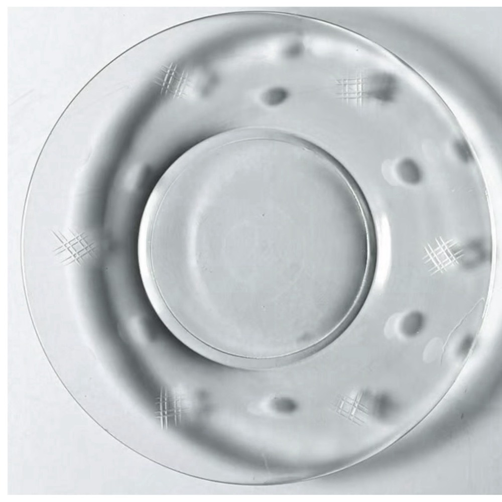 Criss Cross and Punties by STANDARD GLASS Bread & Butter Plate